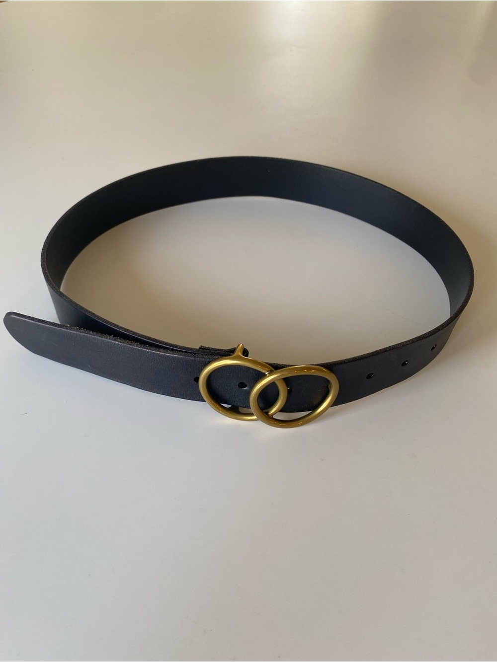 Aritzia Babaton Double Ring Leather Belt